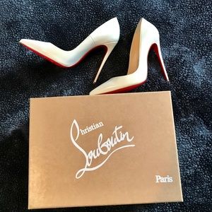 Christian Louboutin So Kate 120 White/Iridescent